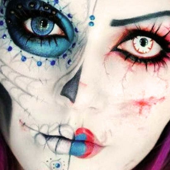 35 идей для жуткий макияж для Хэллоуина