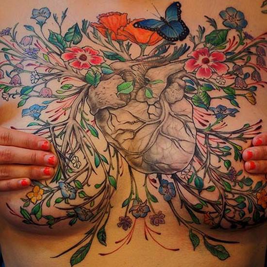 41 красивый татуировки, которые скрывают шрамы после удаления груди