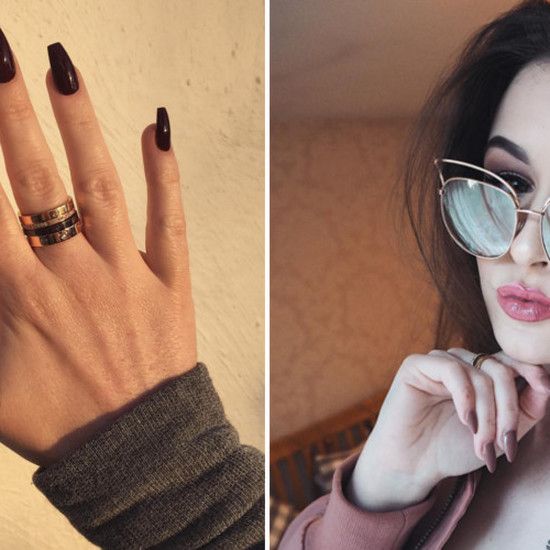 Blogerka использовал акриловый метод в течение нескольких лет - ее ногти разрушены [фотографии]