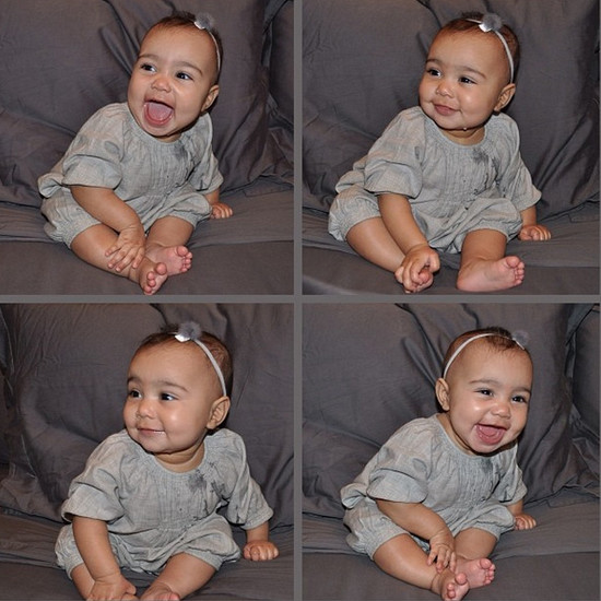 Новые фотографии маленькой девочки Ким Кардашян: маленький Север симпатичен!