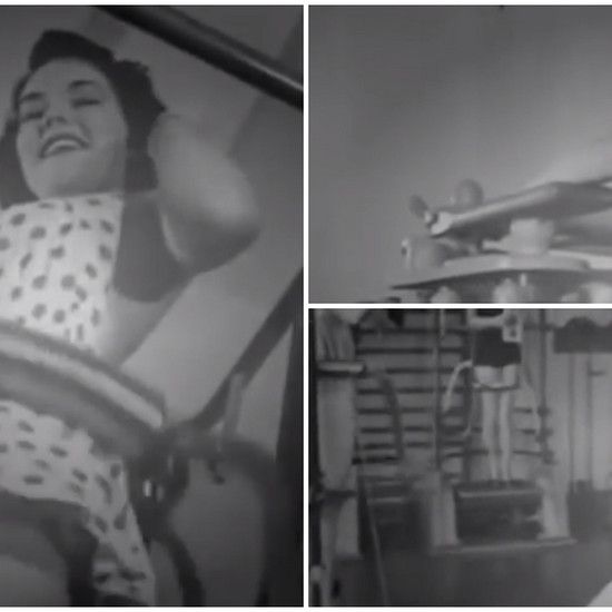Фитнес в 40-х годах? Посмотрите, как женщины тренировались - удивительное ВИДЕО