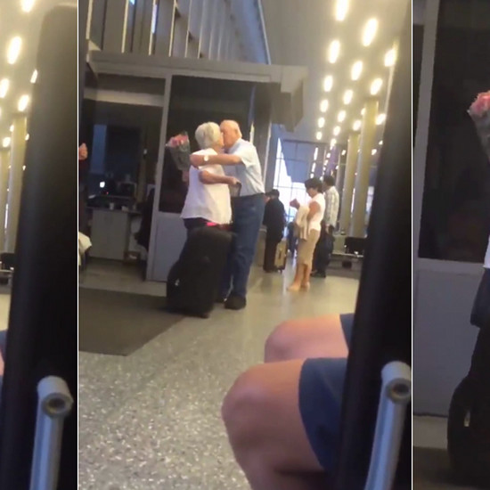 Истинная любовь не знает прохождения! Вот как пожилой мужчина встретил свою жену в аэропорту - ВИДЕО