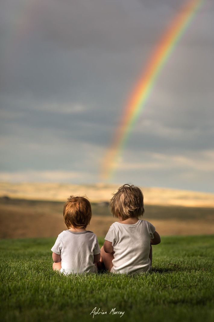 Истинная магия детства: папа фотографирует своих малышей, наслаждающихся идиллическим летом в сельской местности