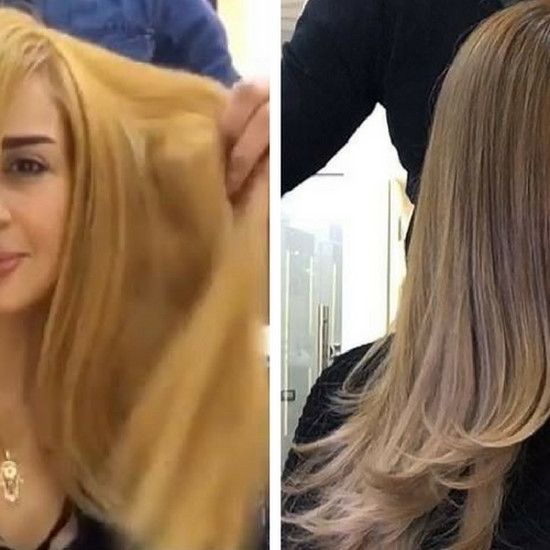 Этот парикмахер красит ее волосы Нутелла ... Мы не верили, но эффект на видео действительно классный!