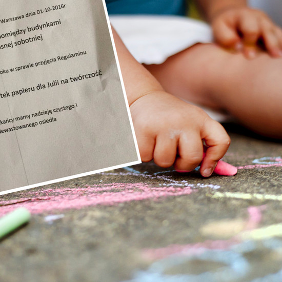 Мел врага современных имений? Администрация призывает родителей вымыть тротуар, на котором нарисовал своего ребенка
