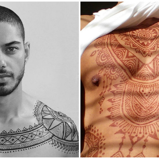 Новая тенденция: мужская или хная татуировка для мужчин