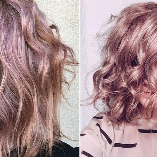 Новый, замороженный, металлический розовый на волосах сверкает серебряными отражениями. Мы хотим носить его сейчас!