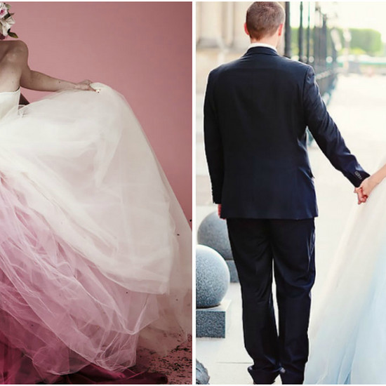 Окрашенные свадебные платья в стиле красочного омбра! Вы тоже можете это сделать