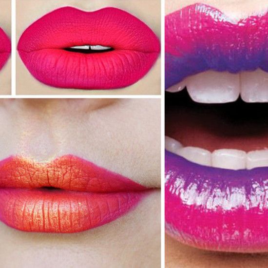 Ombre lips: эффект затенения на губах. Вдохновения + как это сделать шаг за шагом