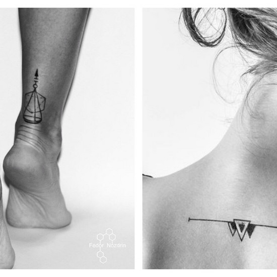 Оригинальные и тонкие: геометрические татуировки, которые каждая женщина будет любить