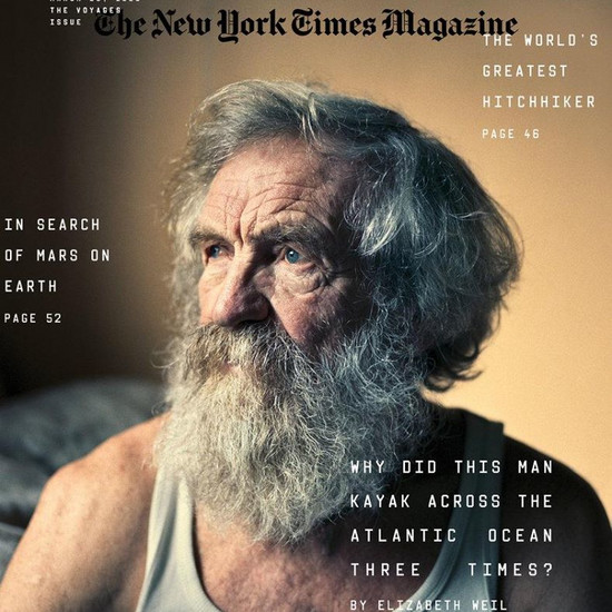 Польский путешественник Александр Доба на обложке газеты The New York Times