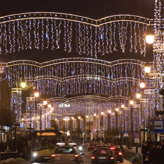 Рождественское освещение Варшавы 2014 года: когда и где?