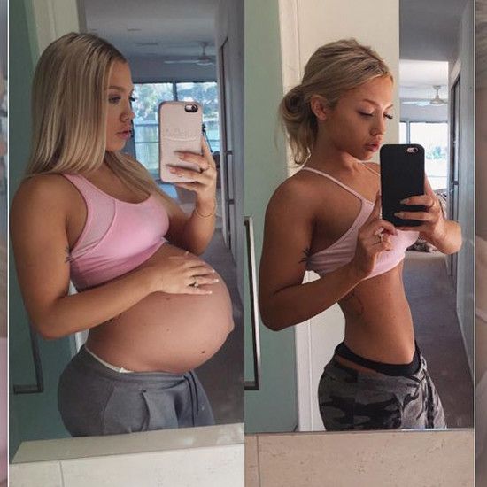 Живот через 2 месяца после родов: фотографии фитнес-блоггеров вызывают обсуждение в Интернете